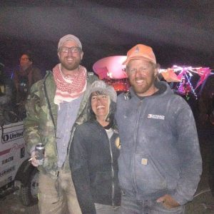 Man burn night with Tom and Spencer. With those two I always feel vertically challenged